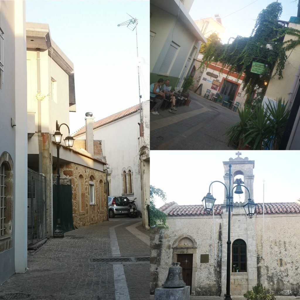 Malia Old Town Church and Streets