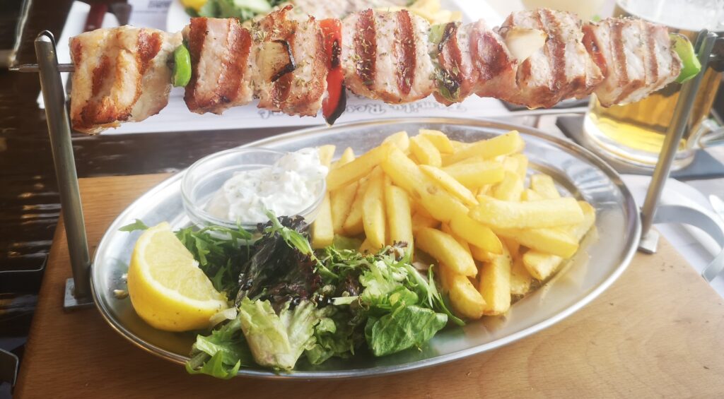 Local Dish Pork Souvlaki
