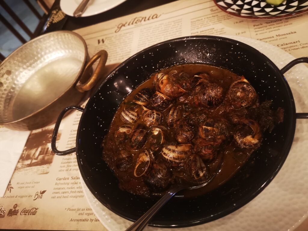 Local dish Snails in a Casserole