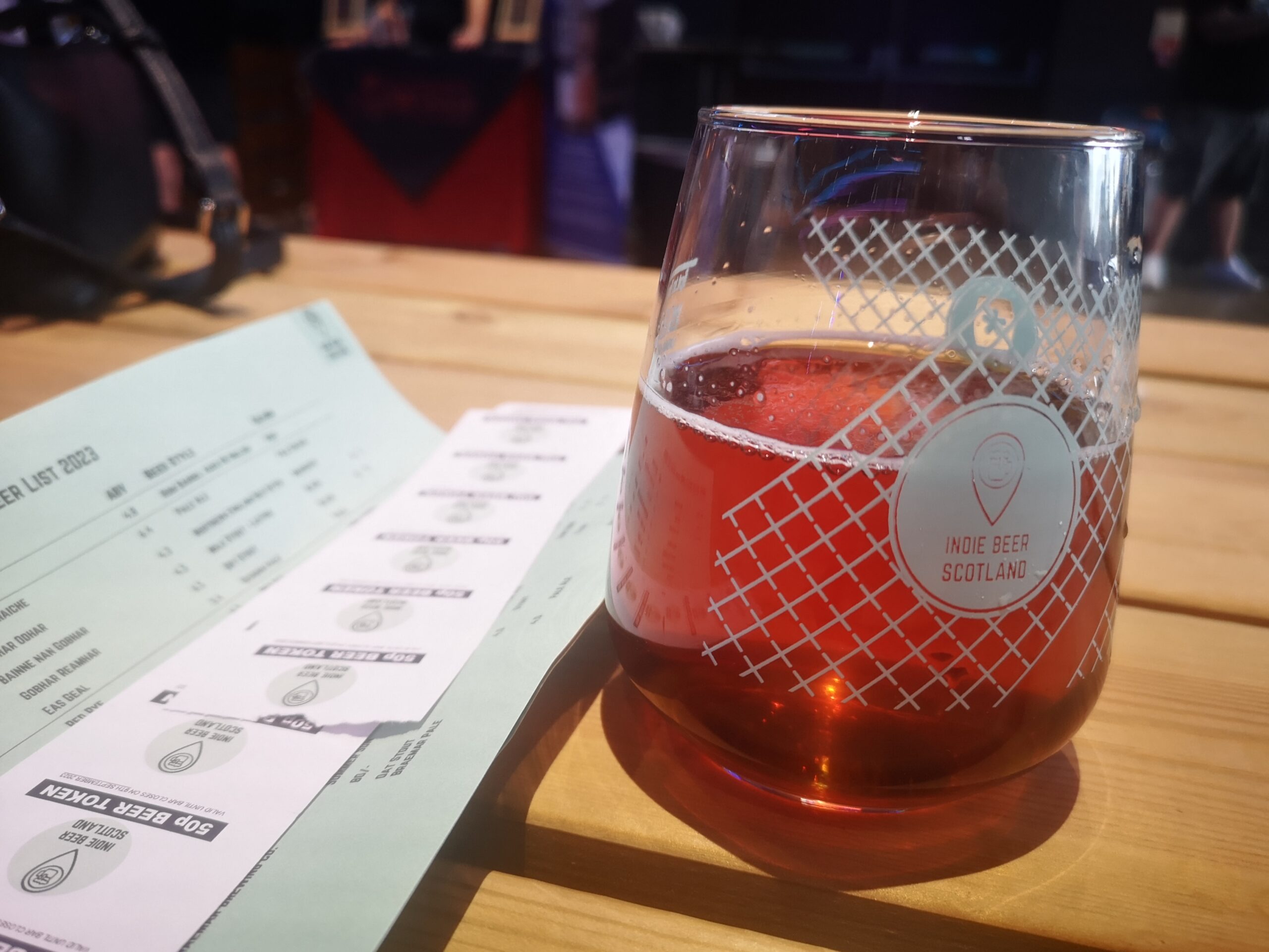 A glass of Scottish Craft Beer at Indie Beer Festival