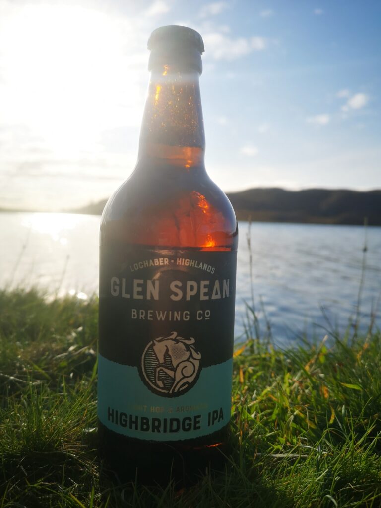 Bottle of Glen Spean Highbridge IPA Beer