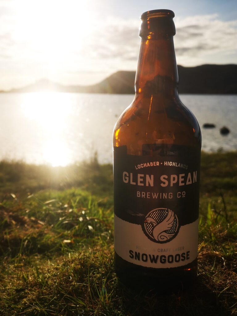 Bottle of Glen Spean Snowgoose Beer